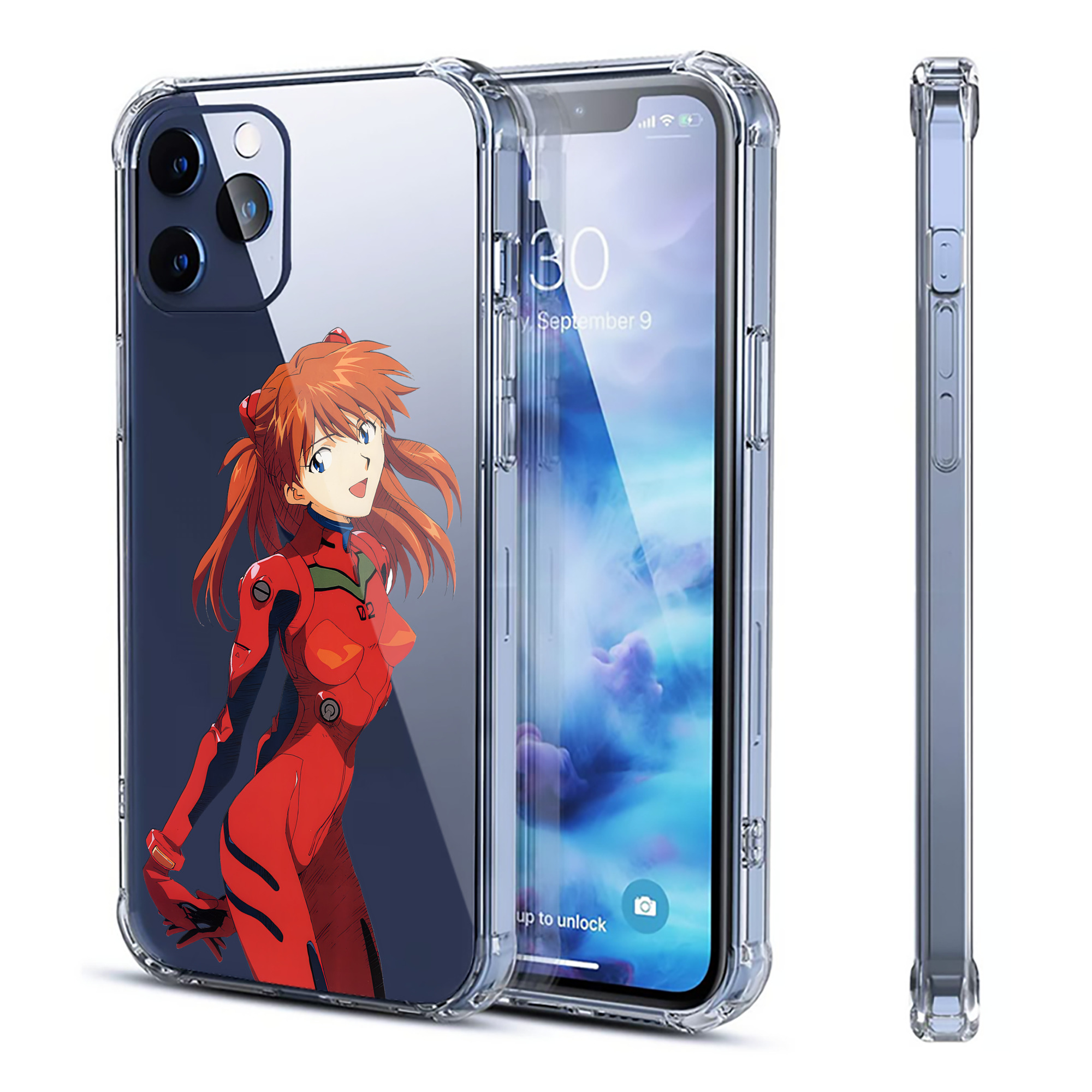 （画像用） EVA 新世紀エヴァンゲリオン 【iPhone 12シリーズ対応】透明スマホケース（クリアソフトケース）